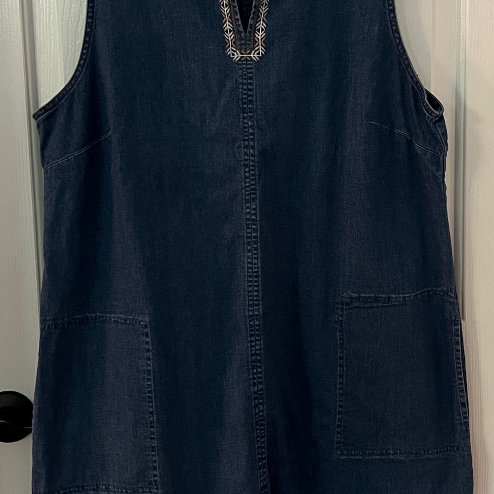 JJill Sleeveless Denim Dress